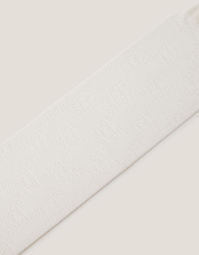 Baby Diamond Butterfly Tights, Ivory (IVORY), large