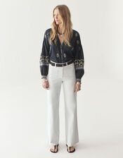 Maison Hotel Chandra Floral Blouse, Black (BLACK), large