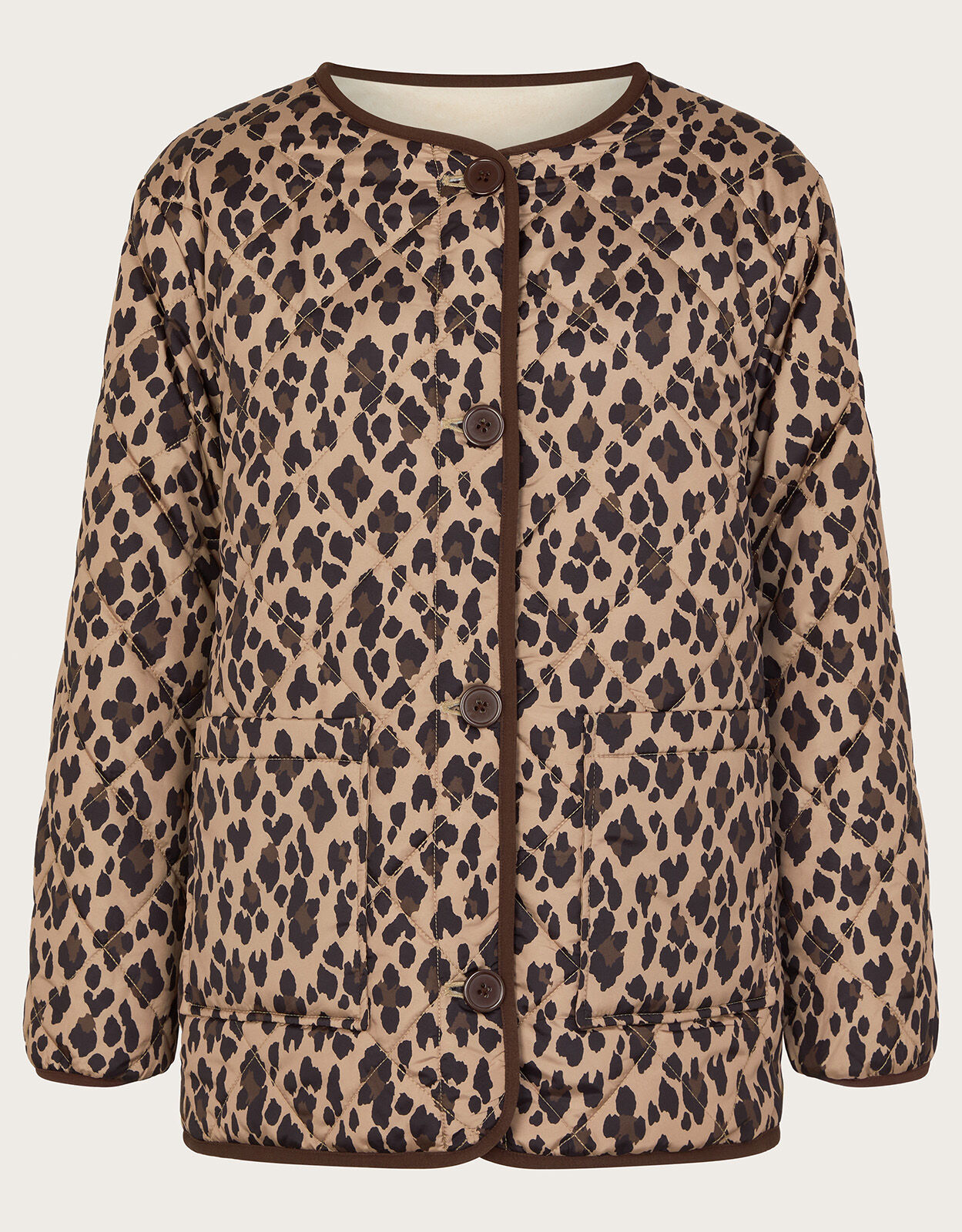 Reversible leopard print coat store