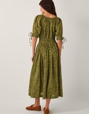 Delma Paisley Print Midi Dress, Green (GREEN), large