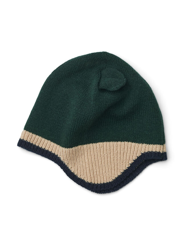 Liewood Milan Beanie with Ears, Green (GREEN), large