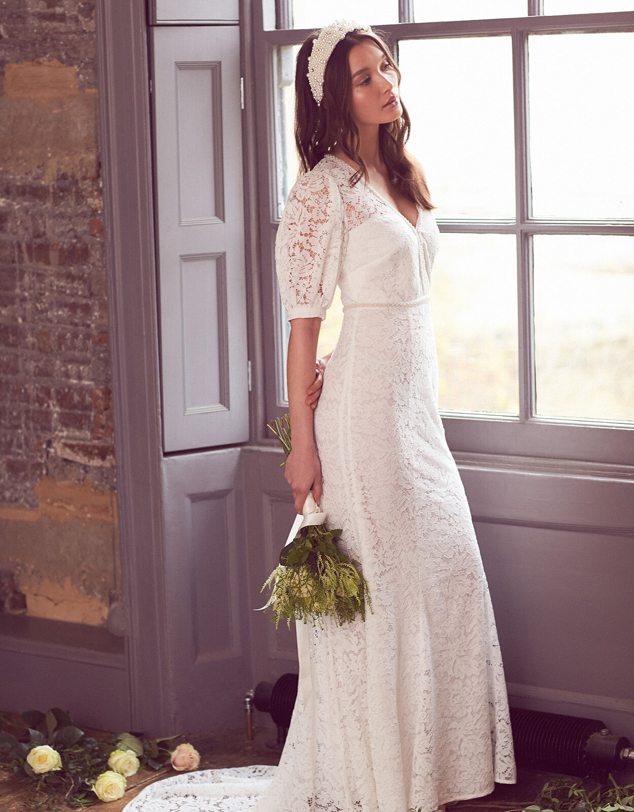 Ivory lace shop dress uk