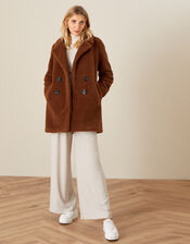 Taylor Teddy Coat, Brown (BROWN), large