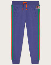 Side Stripe Joggers, Blue (BLUE), large