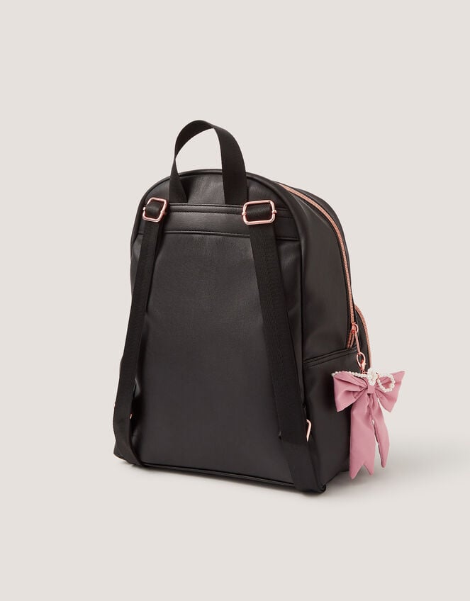 Bow Quilted School Backpack, , large