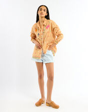 Wild Charlie Jacquard Shirt, Orange (ORANGE), large