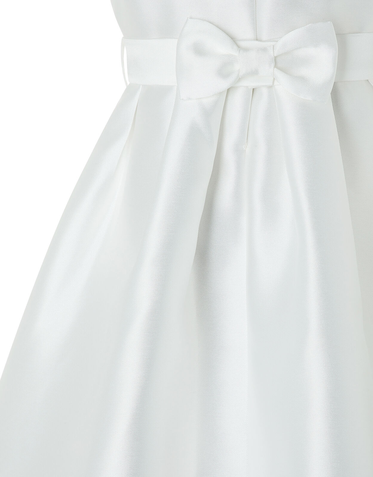 Henrietta Duchess Twill Occasion Dress Ivory