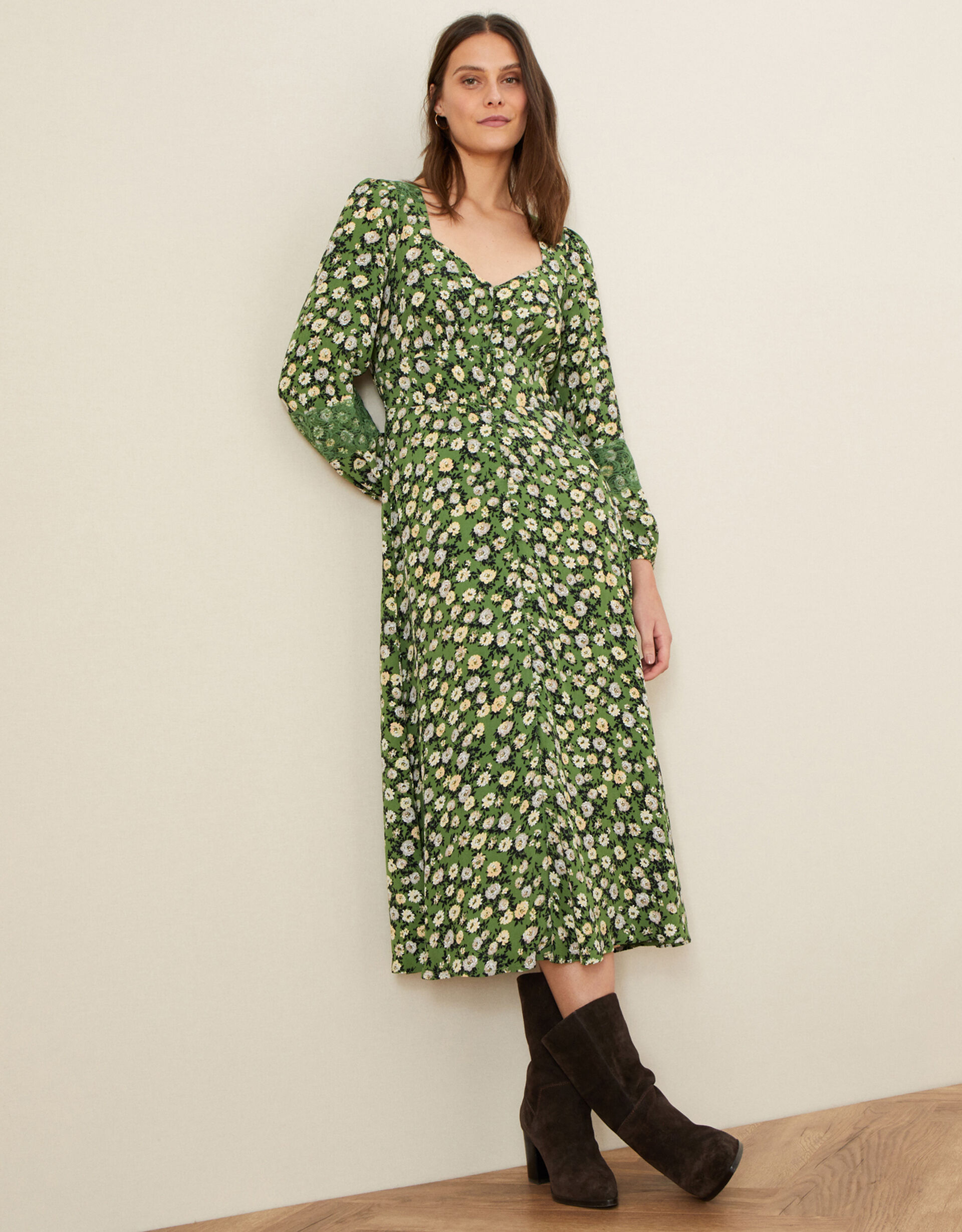Roselle Dress in Green main image 1