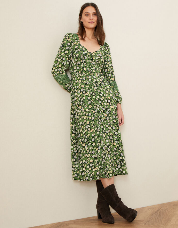 Roses Are For You Dress Green main image 1