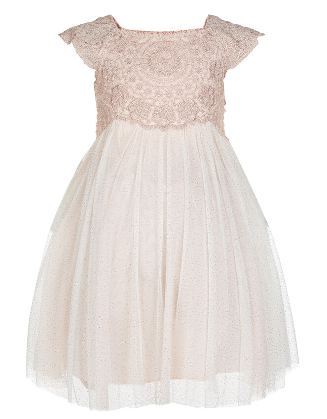 Baby Estella Crochet Bodice Dress, Pink (PINK), large
