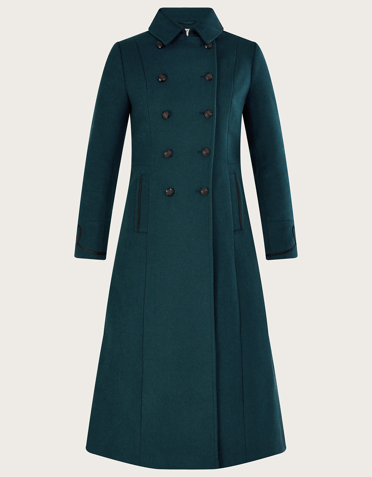 Teal long coat 2025