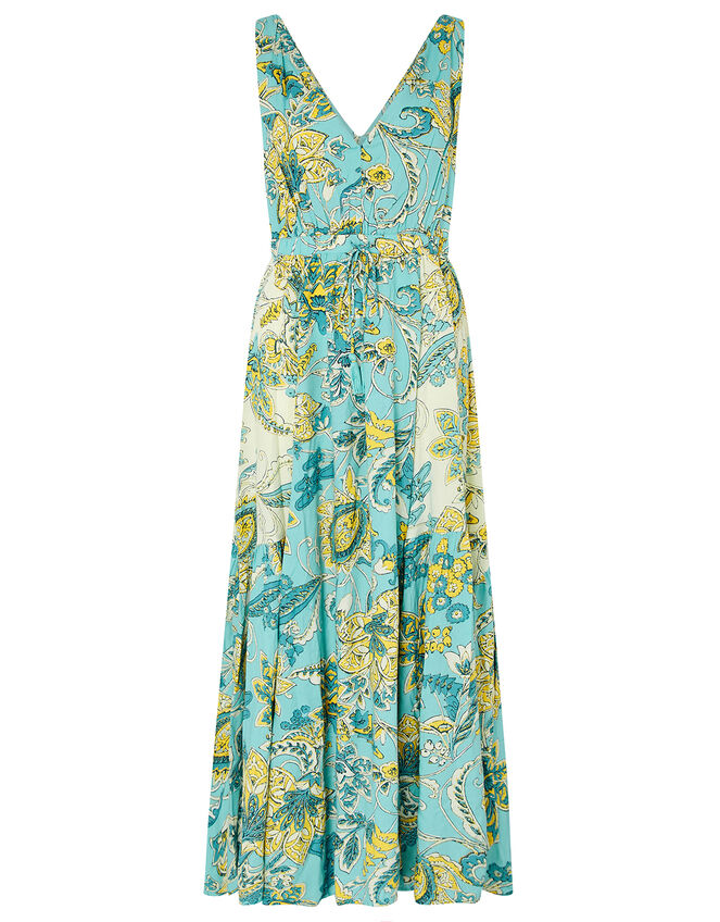Sarasa Printed Maxi Dress in LENZING™ ECOVERO™, Blue (BLUE), large