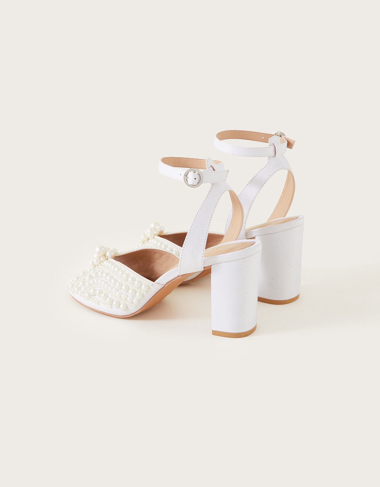 Pearl heels ivory new arrivals