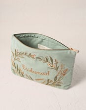Elizabeth Scarlett Large Bridesmaid Velvet Pouch, , large