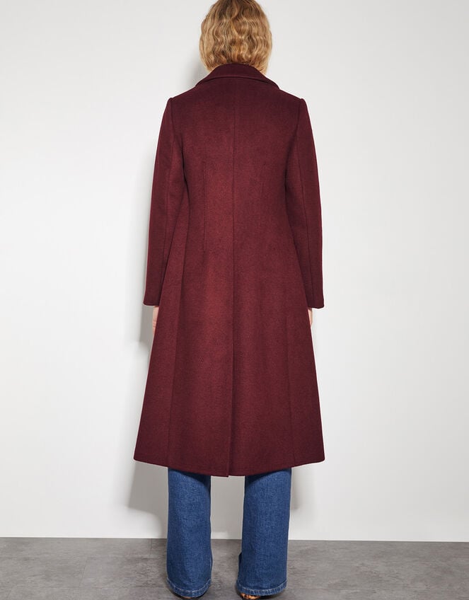 Arabella A-Line Coat, Red (BURGUNDY), large