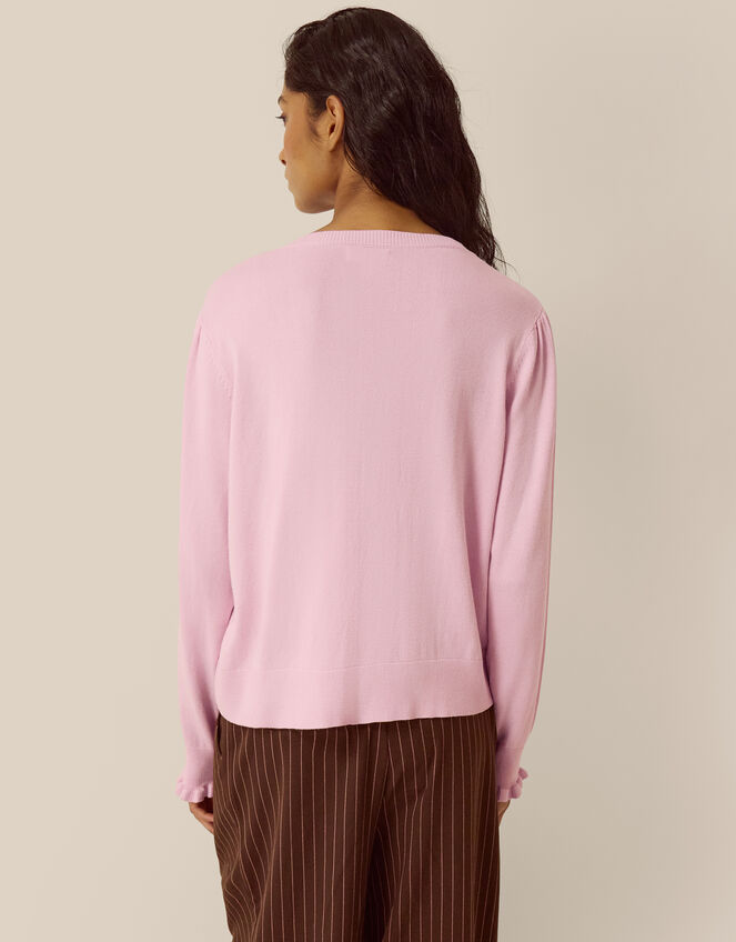 Ruby Frill Cardigan Pink