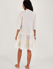 Penny Embroidered Kaftan, Ivory (IVORY), large