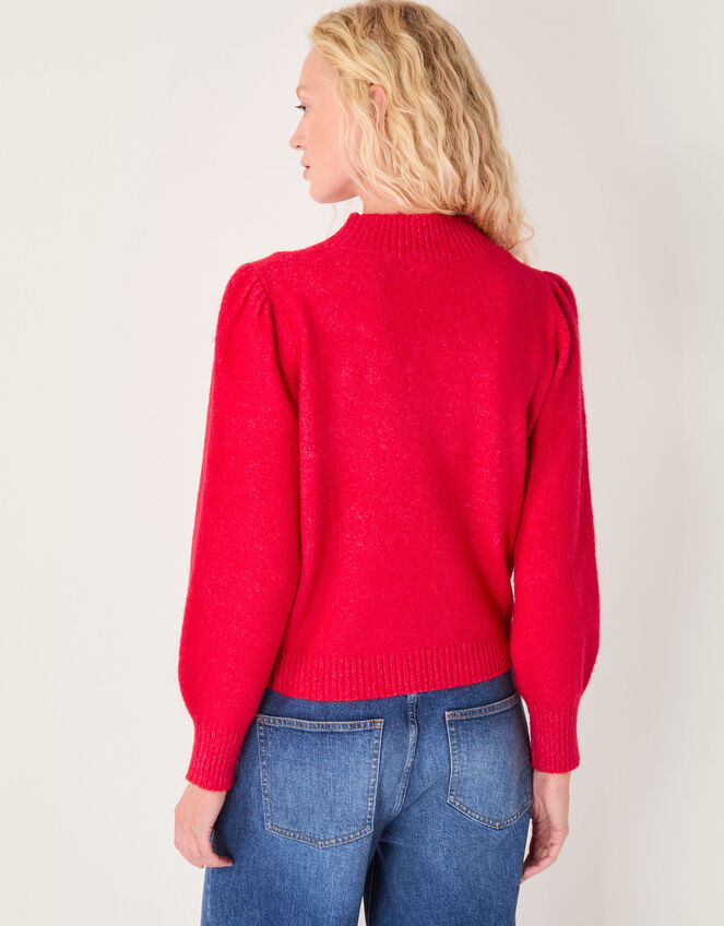 Erika Gemstone Embellished Jumper, Red (RED), large