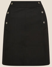 Polly Military Skirt, Black (BLACK), large