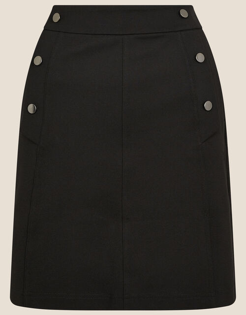 Polly Military Skirt, Black (BLACK), large