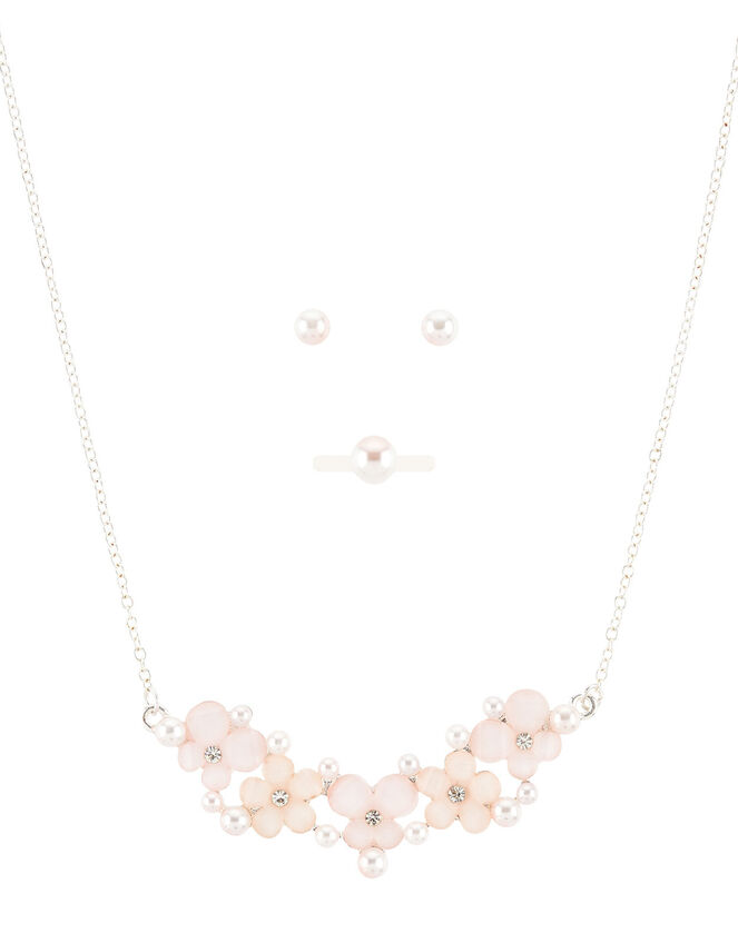 Gem Flower Butterfly Ombre Jewellery Set , , large