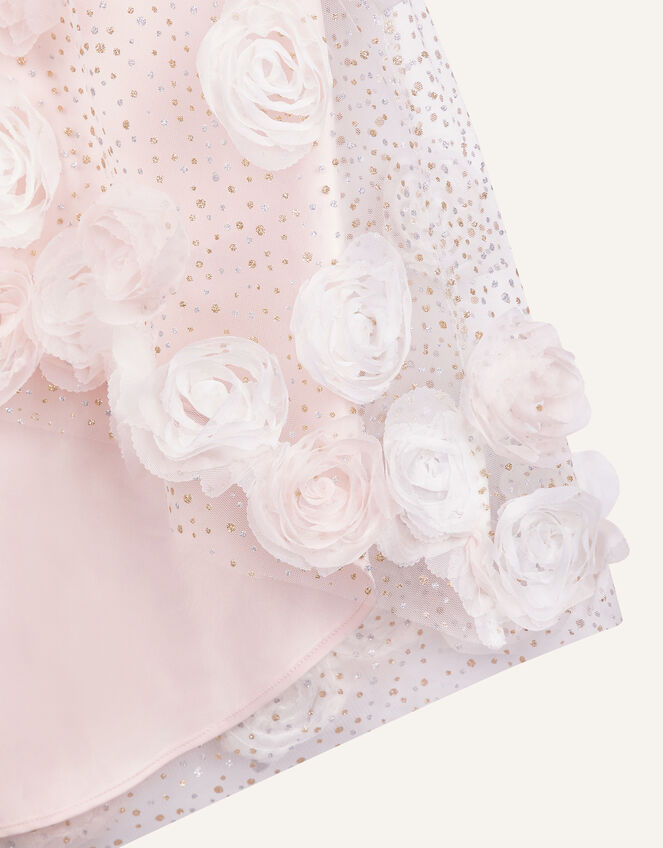 Sparkle 3D Flower Dress, Pink (PINK), large