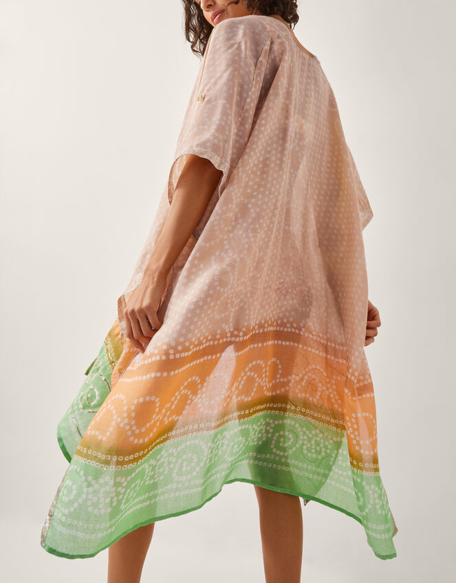 Clea Bandhani Beach Cover Up, , large