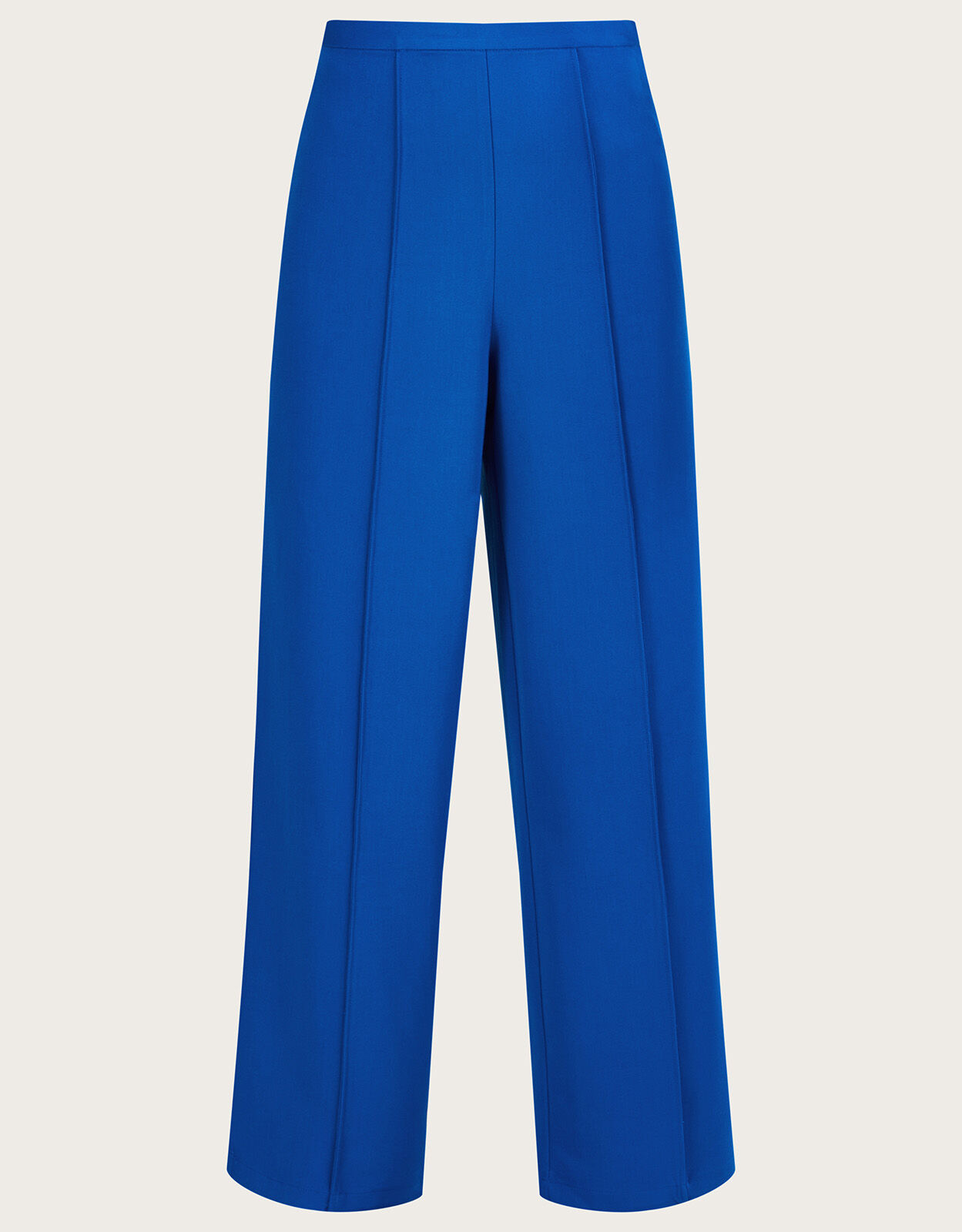 Royal blue wide leg trousers top