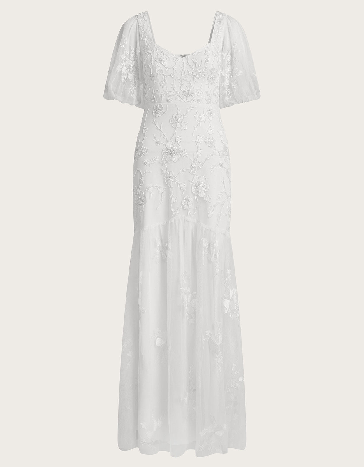 Violet Embellished Bridal Maxi Dress Ivory Wedding Dresses