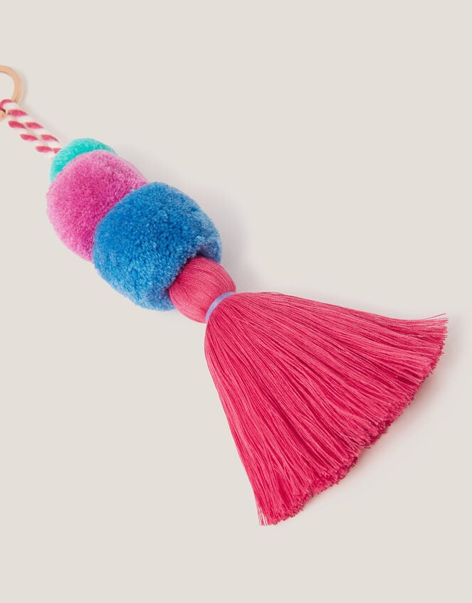 Pom Pom Tassel Bag Charm, , large