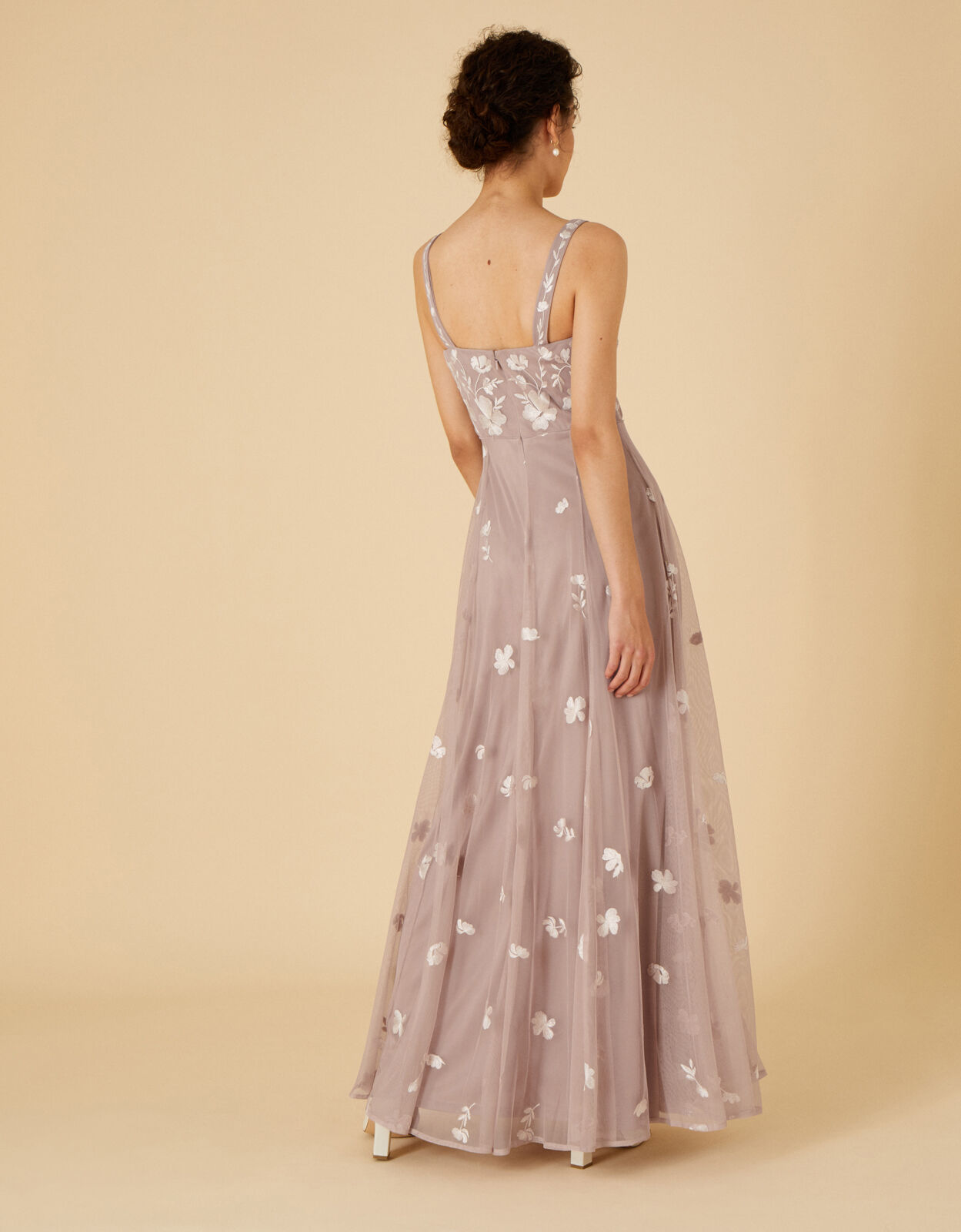 Square neck evening dress hotsell