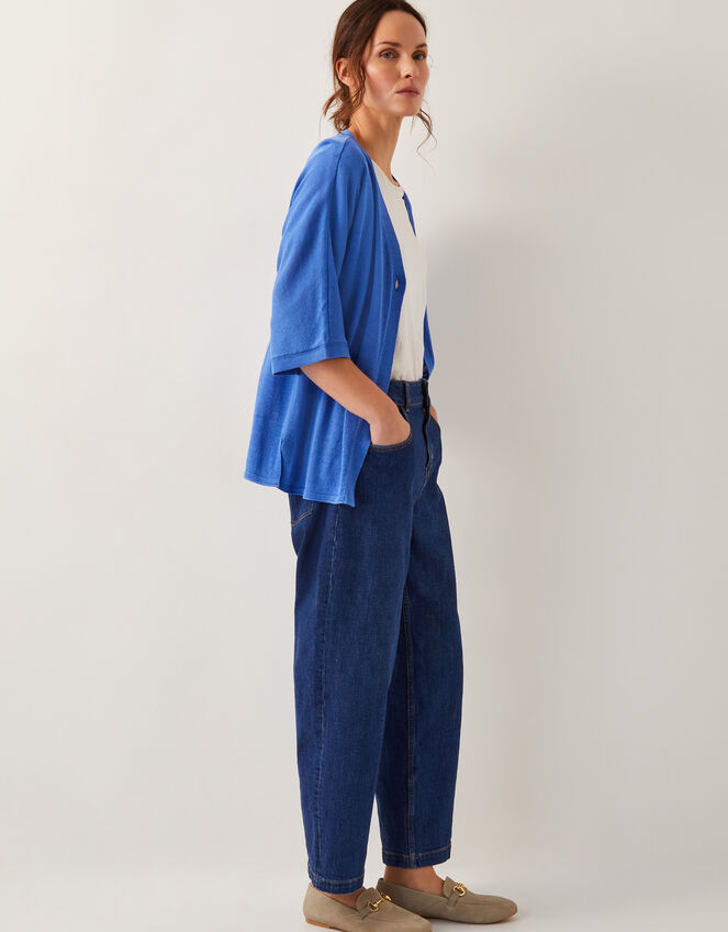 Beth Single Button Cardigan, Blue (BLUE), large