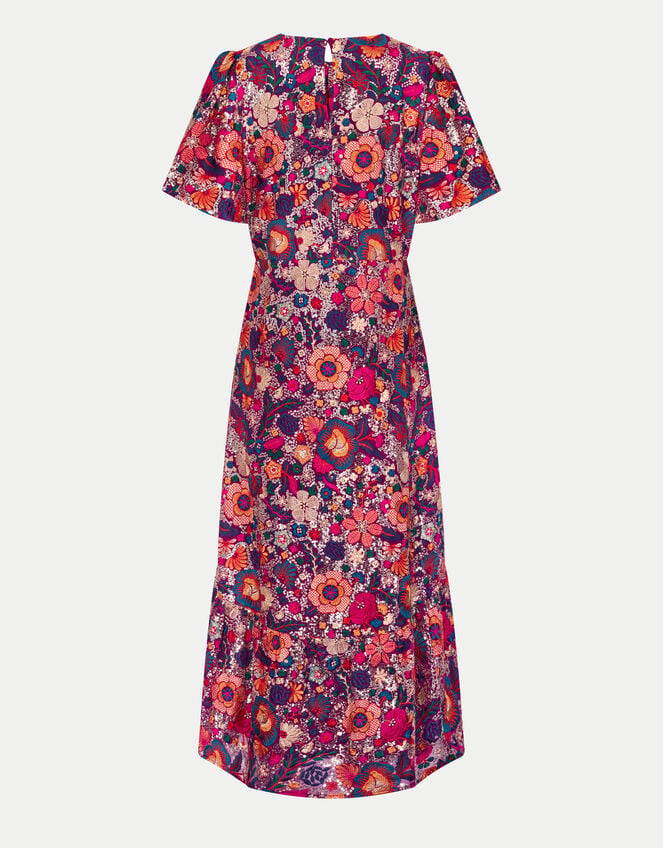 East Ishi Floral Embellished Midi Dress, Multi (MULTI), large