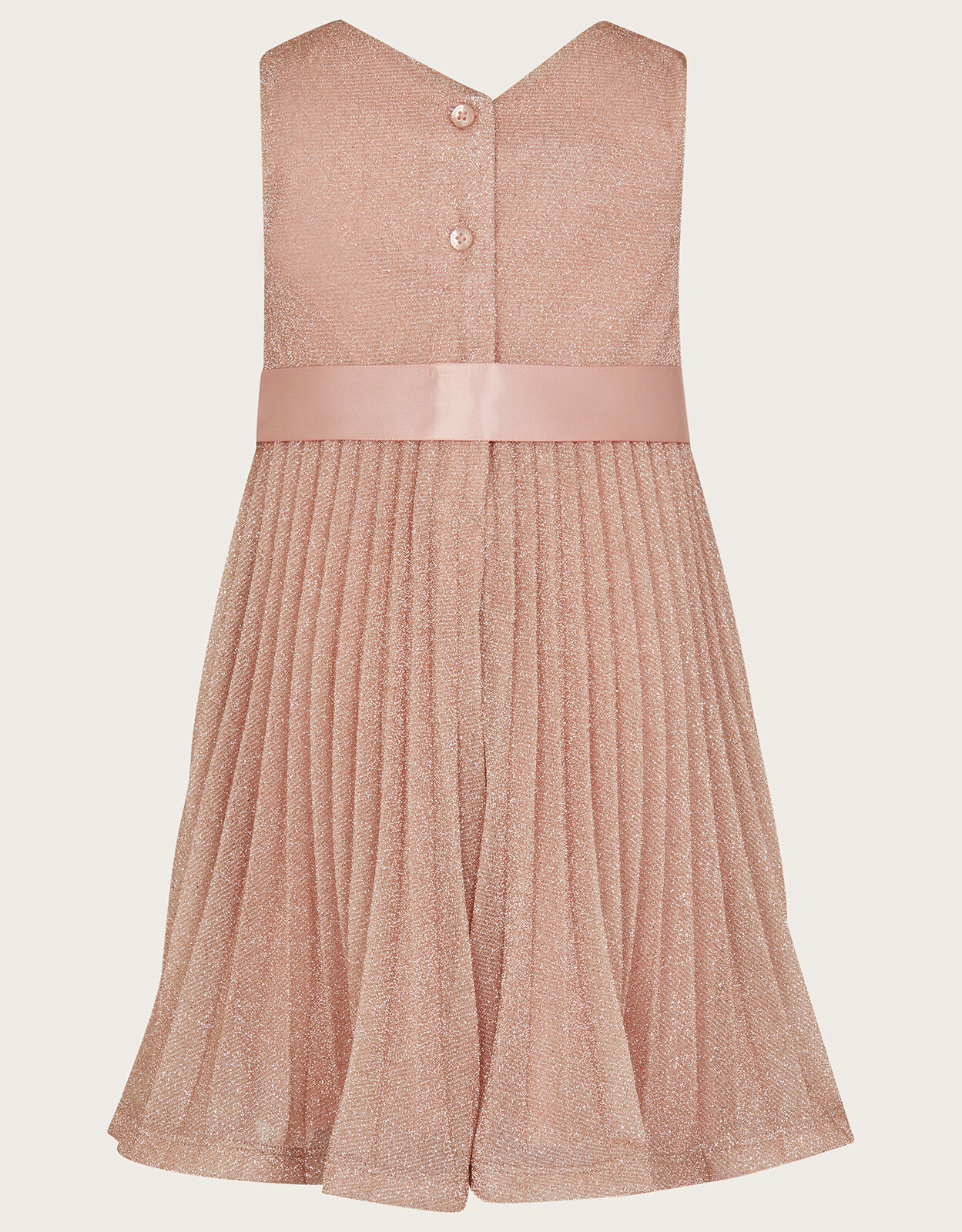 Rose gold pleated online dress