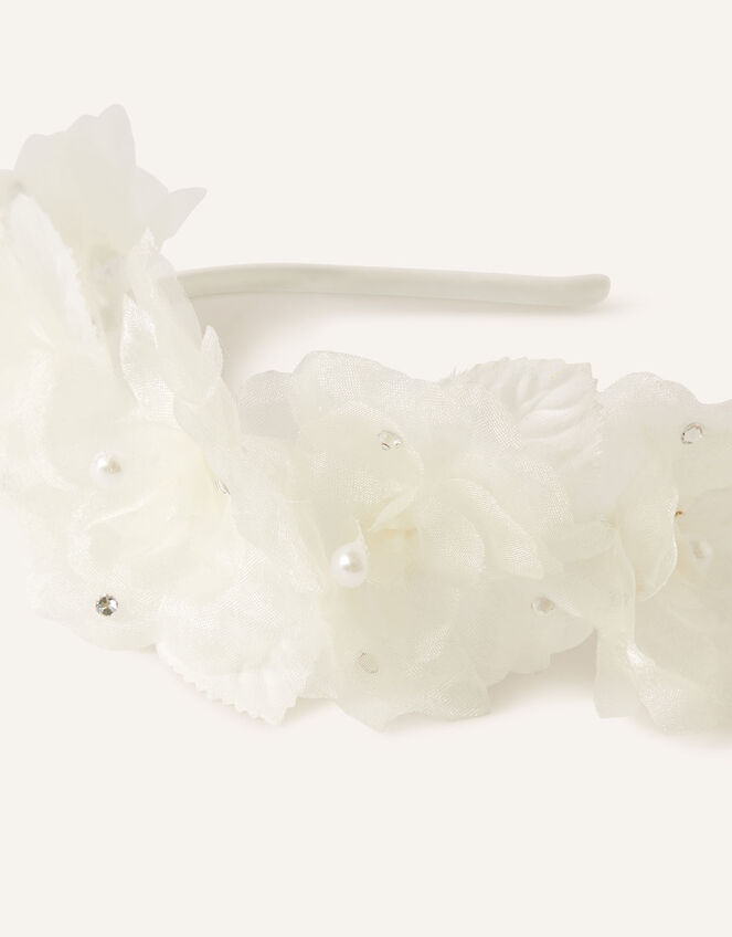 Organza Flower Headband, , large