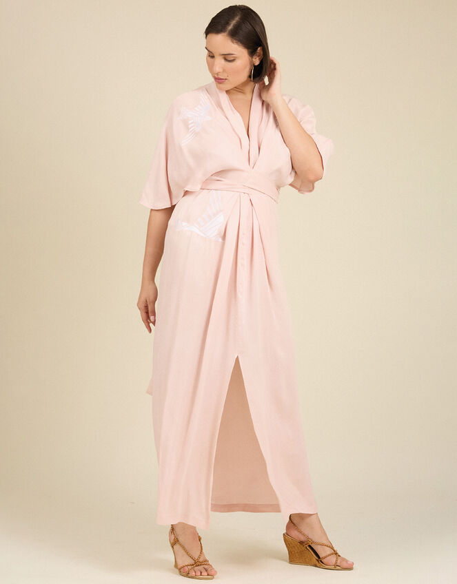 Tallulah and Hope Longer-Length Tie Dress , Pink (PINK), large