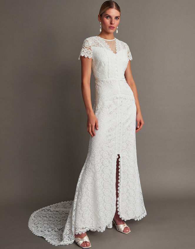 Sienna Lace Bridal Dress, Ivory (IVORY), large