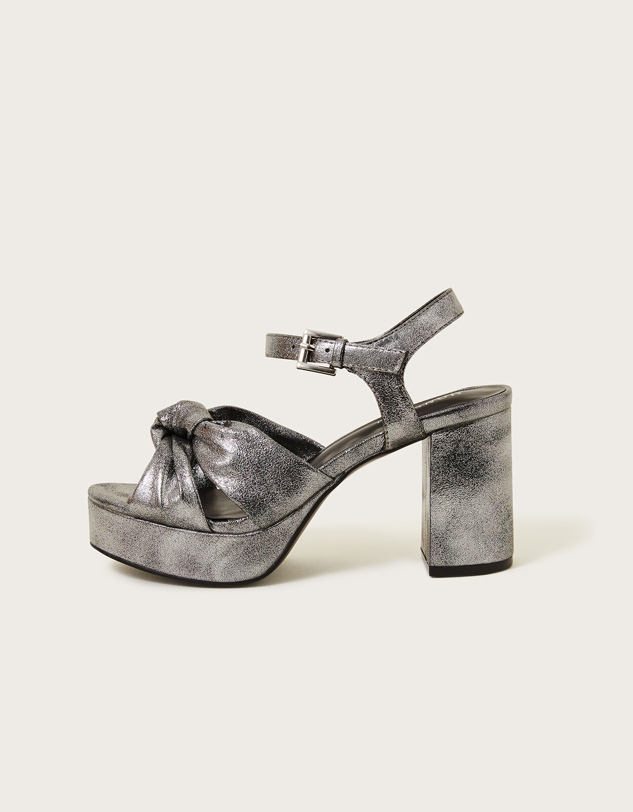 Pewter sales platform sandals