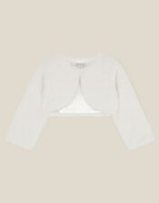 Baby Lara Faux Fur Jacket, Ivory (IVORY), large
