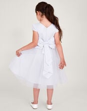 Tulle Bridesmaid Dress, White (WHITE), large
