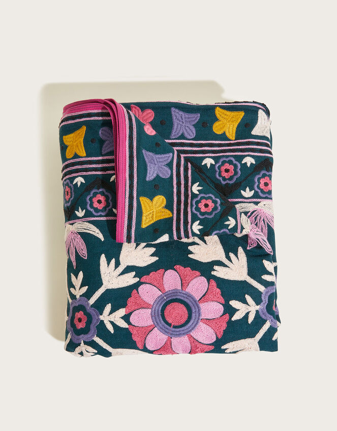 Embroidered Throw , , large