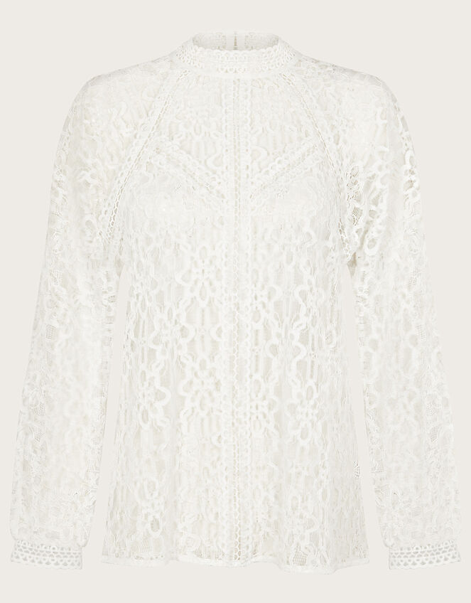 Merritt Lace Blouse Ivory | Tops & T-shirts | Monsoon UK