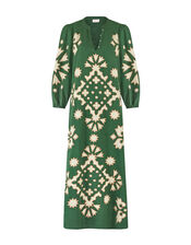 East Stitch Maxi Dress, Green (GREEN), large
