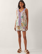 Kaia Floral Print Cami Top, Ivory (IVORY), large