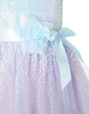 Elsie Sequin Sparkle Party Dress, Blue (BLUE), large
