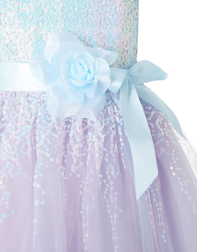 Elsie Sequin Sparkle Party Dress, Blue (BLUE), large