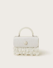 Shimmery Petal Pearl Handbag, , large