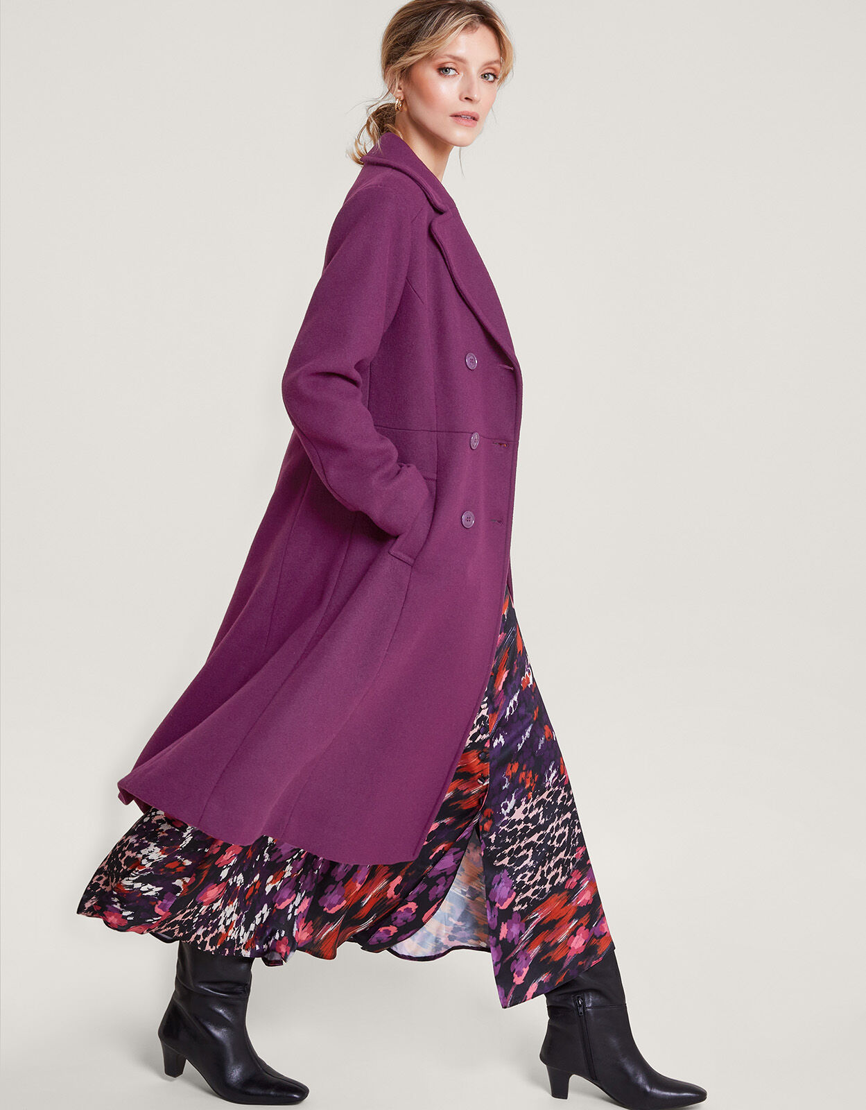 Skirted coat uk top
