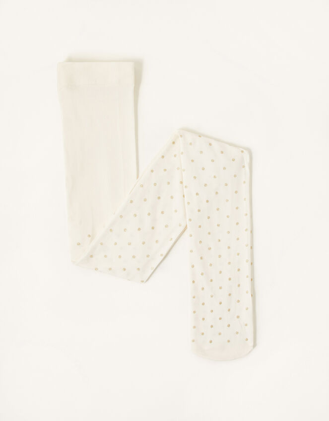 Spot Glitter Tights, Gold (GOLD), large
