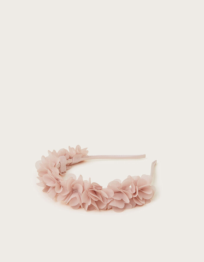 Heart Ruffle Footed Romper & Headband – Pink main image 1